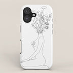 Minimal Line Bloom iPhone Case Gallery Image 1