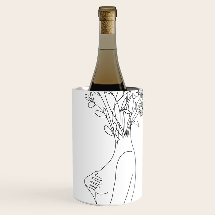 Minimal Line Bloom Wine Chiller Gallery Image 1