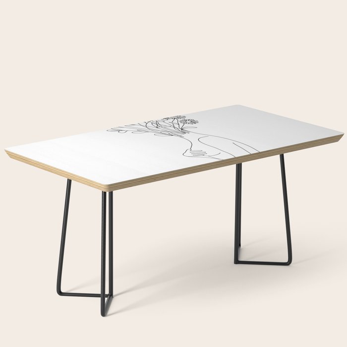 Minimal Line Bloom Coffee Table Gallery Image 1
