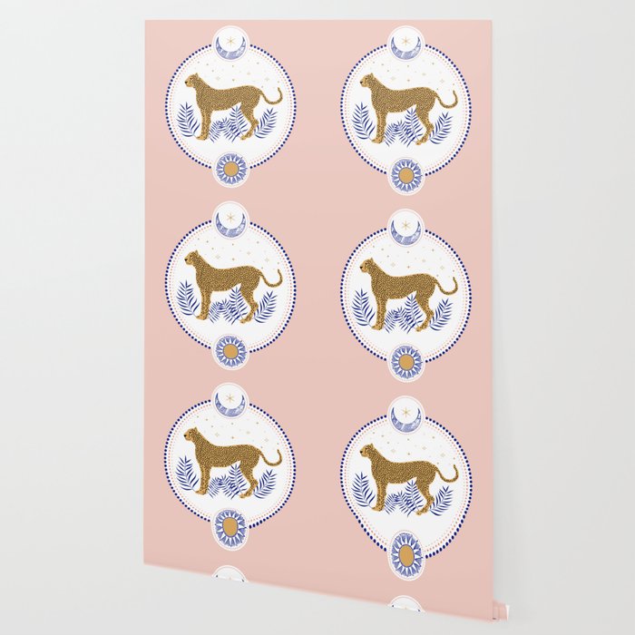 Wild Cheetah and the Moon 2 Wallpaper Gallery Image 2