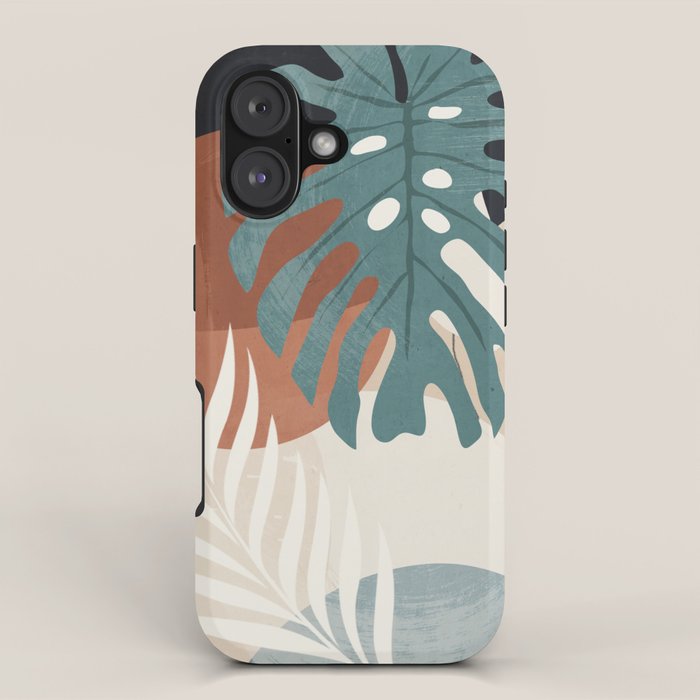 Abstract Art Tropical Leaves  iPhone Case Gallery Image 1