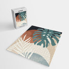 Abstract Art Tropical Leaves  Jigsaw Puzzle Gallery Image 2