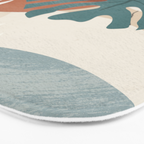 Abstract Art Tropical Leaves  Bath Mat Gallery Image 3