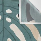 Abstract Art Tropical Leaves  Wall Tapestry Gallery Image 3