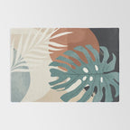 Abstract Art Tropical Leaves  Rug Gallery Image 2