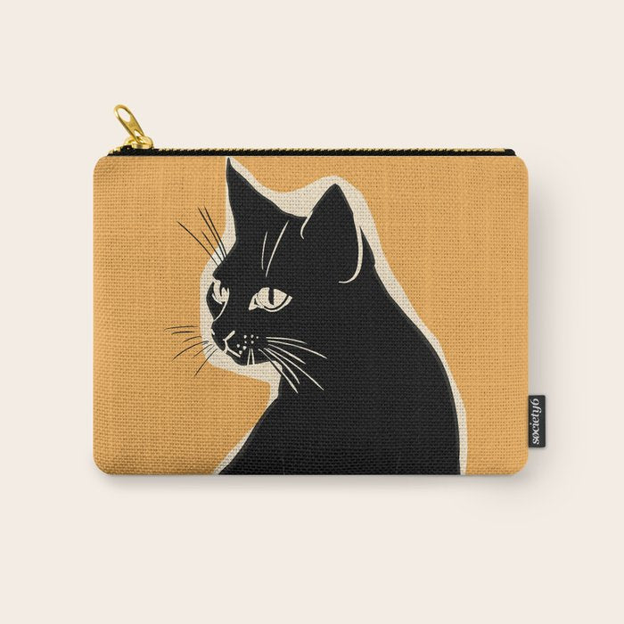 Minimalist Black Cat 3 Carry All Pouch Gallery Image 1