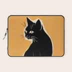 Minimalist Black Cat 3 Laptop Sleeve Gallery Image 1