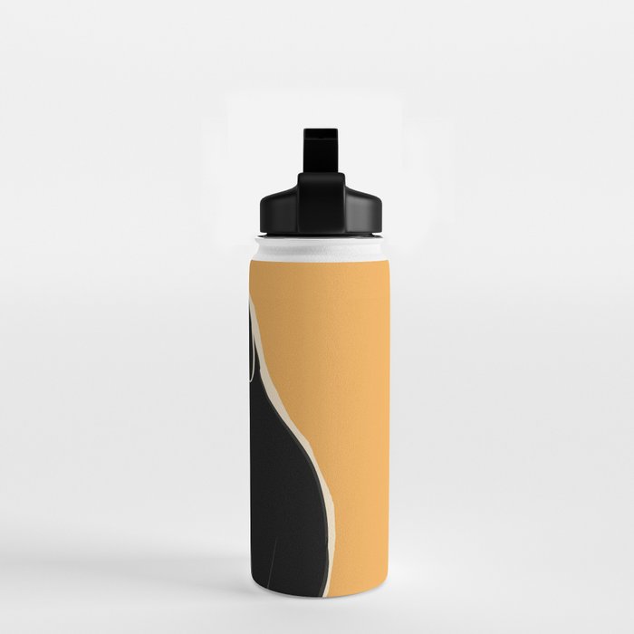 Minimalist Black Cat 3 Water Bottle Gallery Image 2