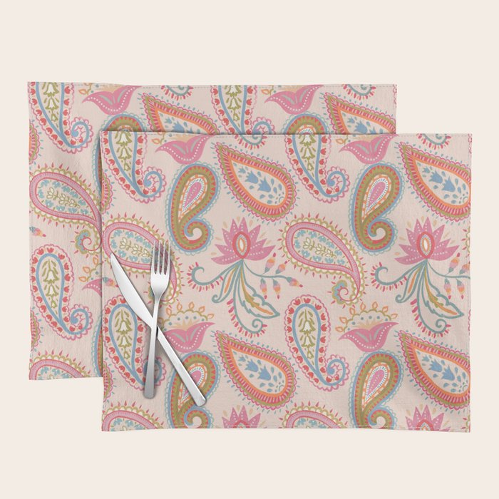 Eclectic Paisley Charm Placemat Gallery Image 1