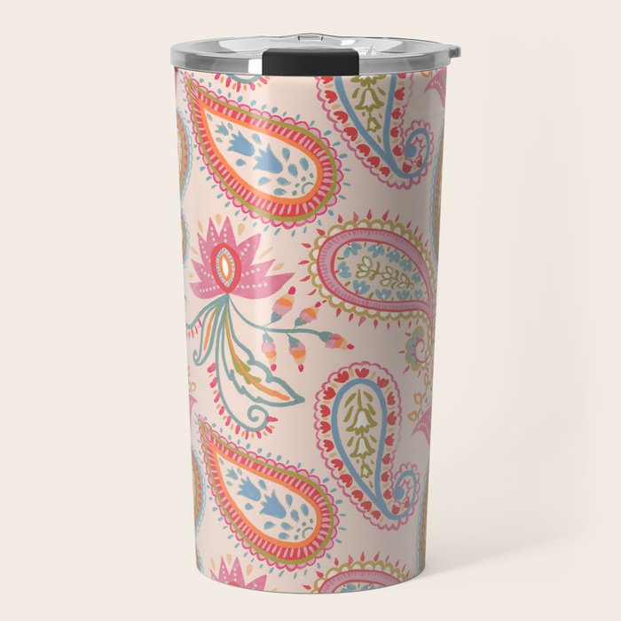 Eclectic Paisley Charm Travel Mug Gallery Image 1