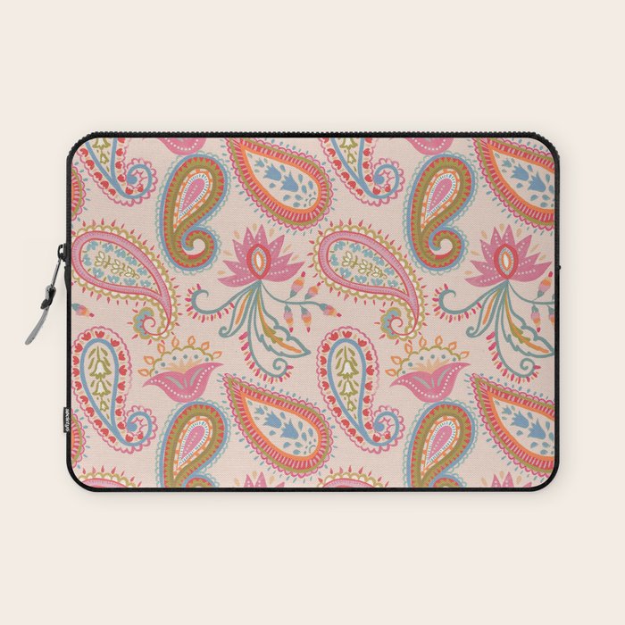 Eclectic Paisley Charm Laptop Sleeve Gallery Image 1