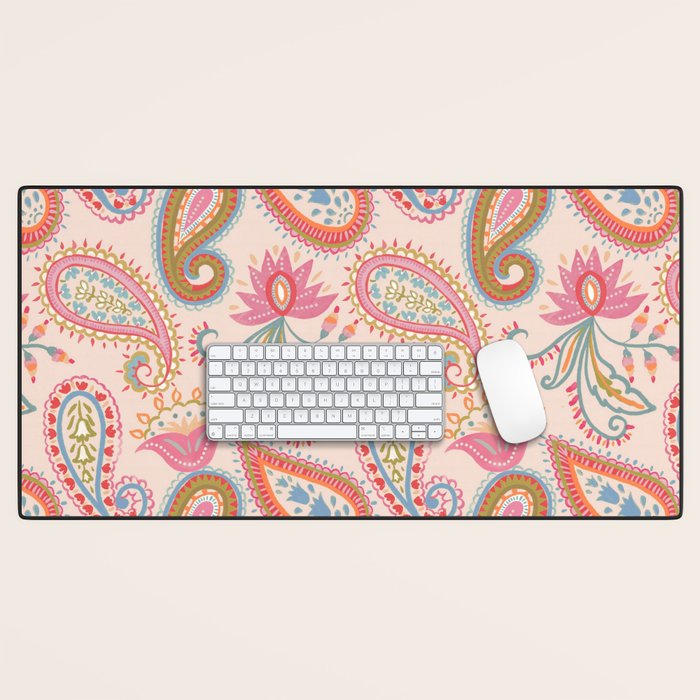 Eclectic Paisley Charm Desk Mat Gallery Image 1