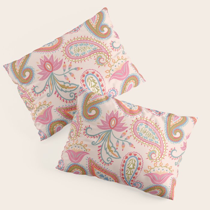 Eclectic Paisley Charm Pillow Sham Gallery Image 1