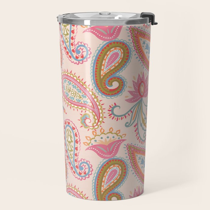 Eclectic Paisley Charm Travel Mug Gallery Image 2