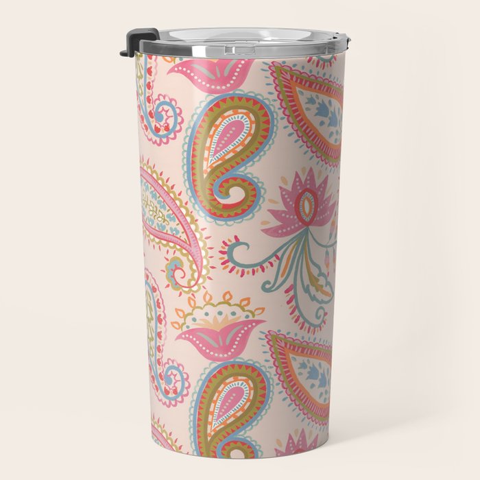 Eclectic Paisley Charm Travel Mug Gallery Image 3