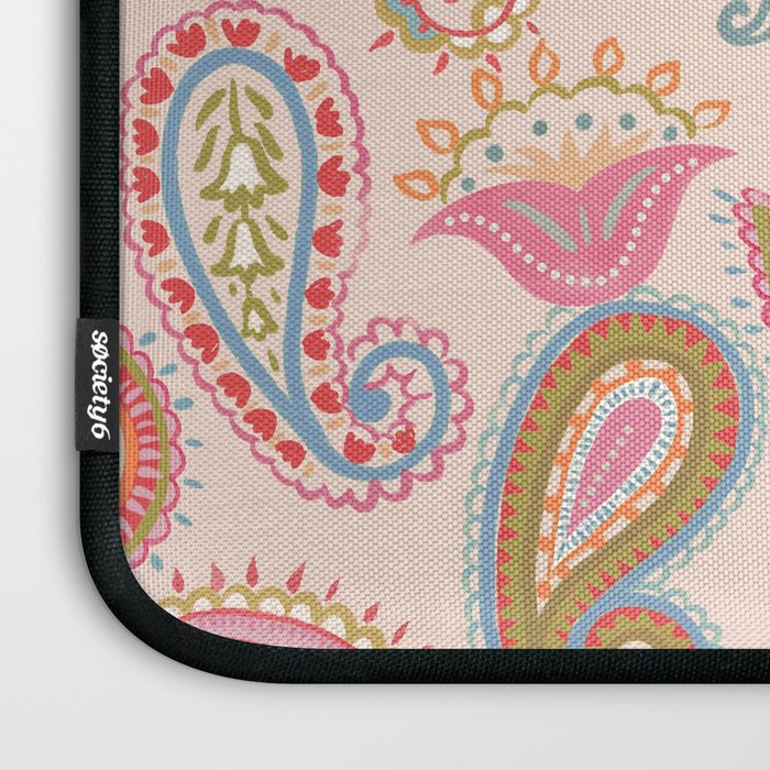 Eclectic Paisley Charm Laptop Sleeve Gallery Image 3