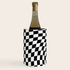 Check VIII - Black Twist â Checkerboard Print Wine Chiller Gallery Image 2