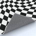 Check VIII - Black Twist â Checkerboard Print Rug Gallery Image 4