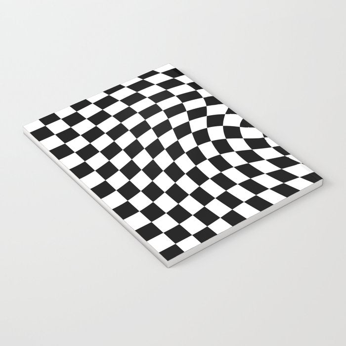 Check VIII - Black Twist â Checkerboard Print Notebook Gallery Image 3