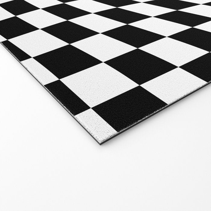 Check VIII - Black Twist â Checkerboard Print Welcome Mat Gallery Image 2