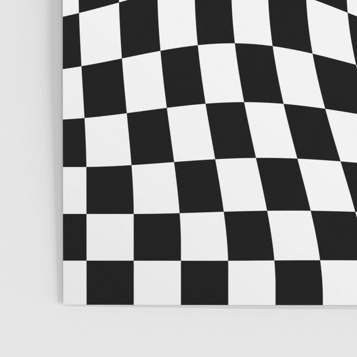 Check VIII - Black Twist â Checkerboard Print Poster Gallery Image 3