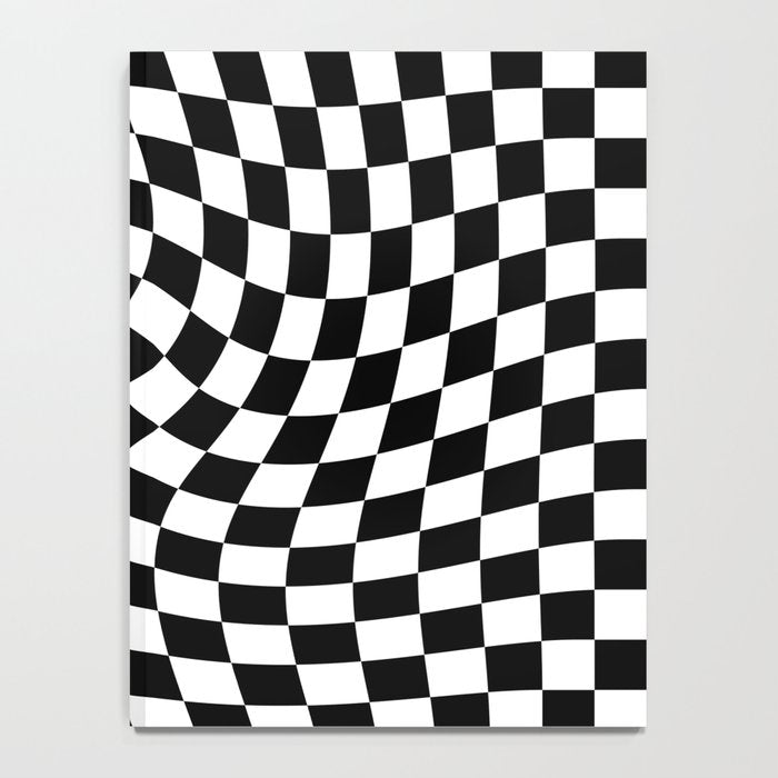 Check VIII - Black Twist â Checkerboard Print Notebook Gallery Image 4