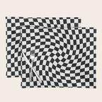 Check VIII - Black Twist â Checkerboard Print Placemat Gallery Image 1
