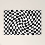 Check VIII - Black Twist â Checkerboard Print Welcome Mat Gallery Image 1