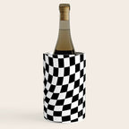 Check VIII - Black Twist â Checkerboard Print Wine Chiller Gallery Image 3