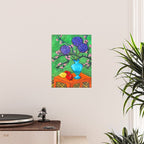 Allium on Orange Table Poster Gallery Image 2