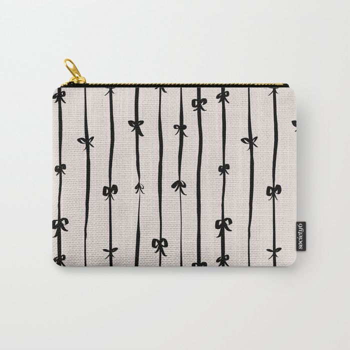 All in a bow - beige Carry All Pouch Gallery Image 1