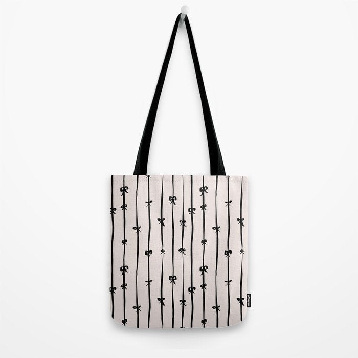 All in a bow - beige Tote Bag Gallery Image 2