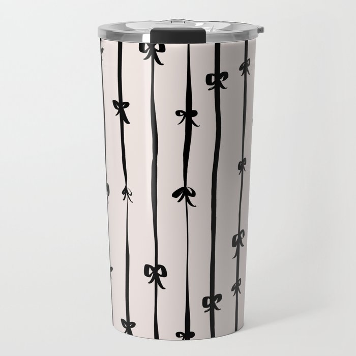 All in a bow - beige Travel Mug Gallery Image 1
