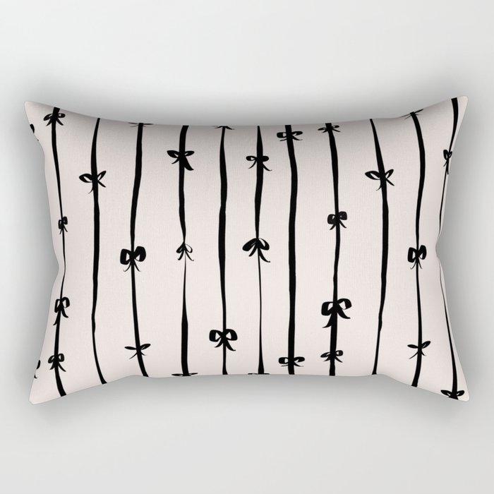 All in a bow - beige Rectangular Pillow Gallery Image 1