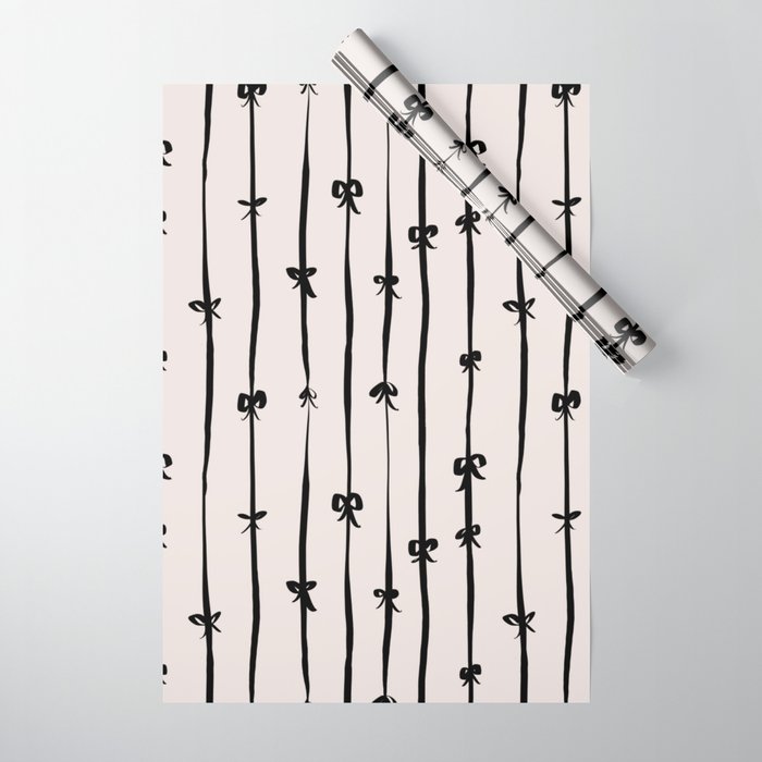 All in a bow - beige Wrapping Paper Gallery Image 1