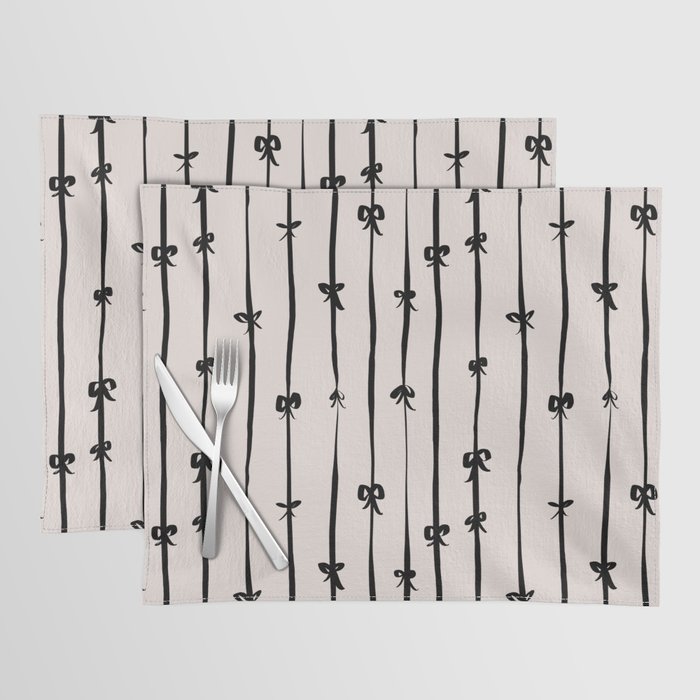 All in a bow - beige Placemat Gallery Image 1