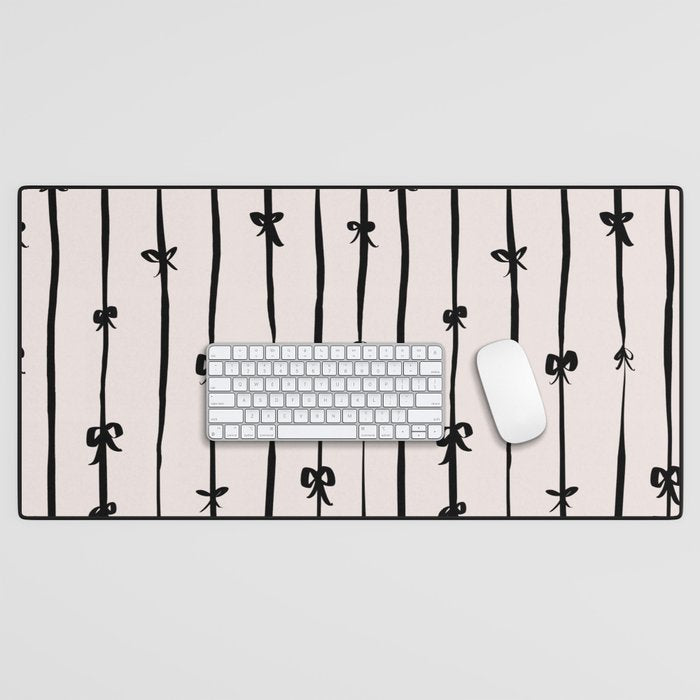 All in a bow - beige Desk Mat Gallery Image 1