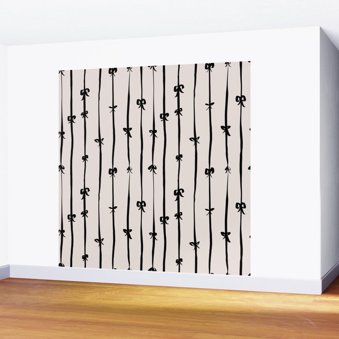 All in a bow - beige Wall Mural Gallery Image 2