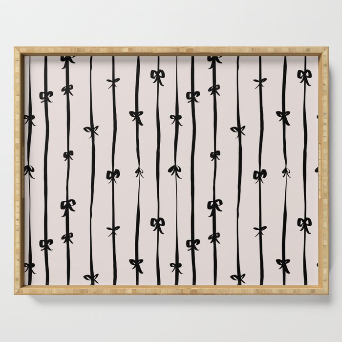 All in a bow - beige Serving Tray Gallery Image 1