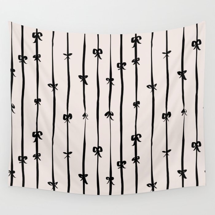 All in a bow - beige Wall Tapestry Gallery Image 1