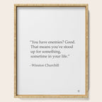 âYou have enemies? Good. Winston Churchill Serving Tray Gallery Image 1