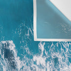 Minimalism Is Waves In Iceland  - Landscape Photography Wall Tapestry Gallery Image 3