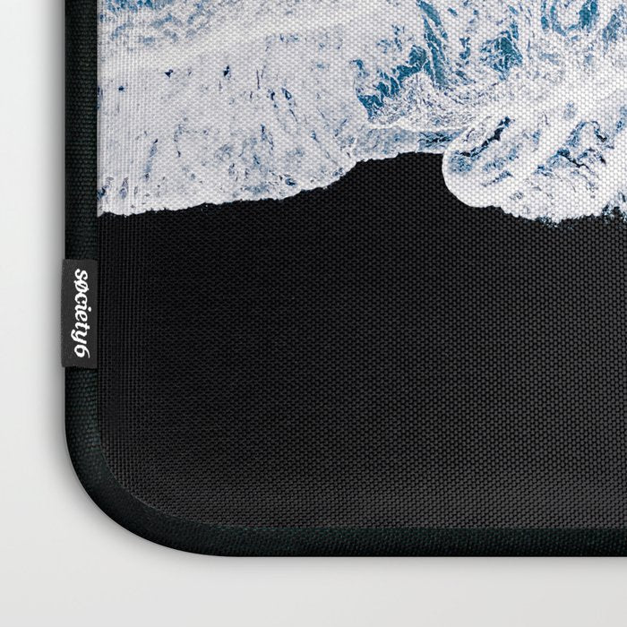 Minimalism Is Waves In Iceland  - Landscape Photography Laptop Sleeve Gallery Image 3