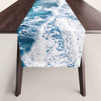 Minimalism Is Waves In Iceland  - Landscape Photography Table Runner Gallery Image 1