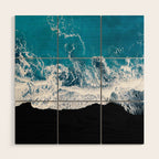 Minimalism Is Waves In Iceland  - Landscape Photography Wood Wall Art Gallery Image 1
