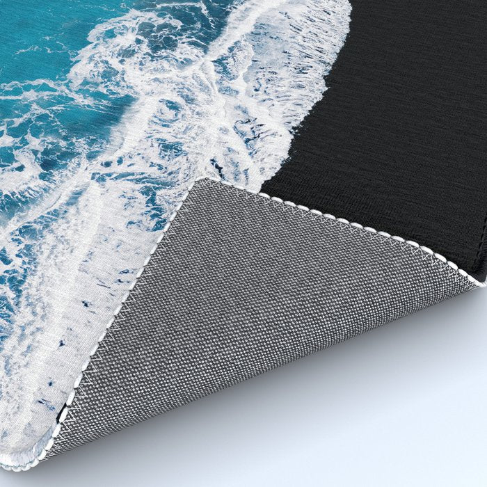 Minimalism Is Waves In Iceland  - Landscape Photography Rug Gallery Image 4