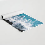 Minimalism Is Waves In Iceland  - Landscape Photography Yoga Mat Gallery Image 2