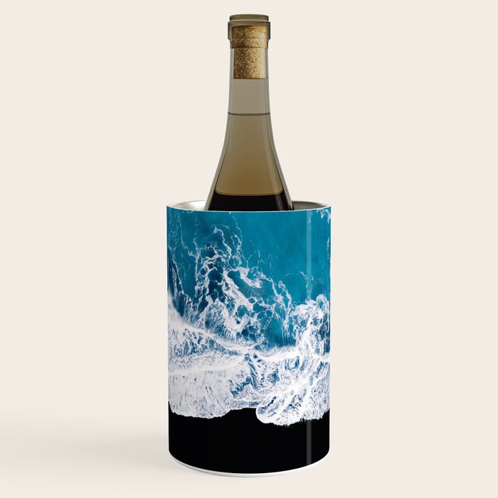 Minimalism Is Waves In Iceland  - Landscape Photography Wine Chiller Gallery Image 2