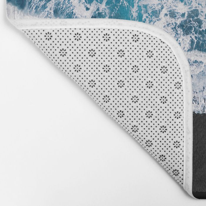 Minimalism Is Waves In Iceland  - Landscape Photography Bath Mat Gallery Image 2