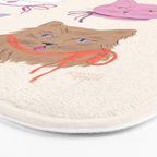 Cats in Purple and Brown Bath Mat Gallery Image 3